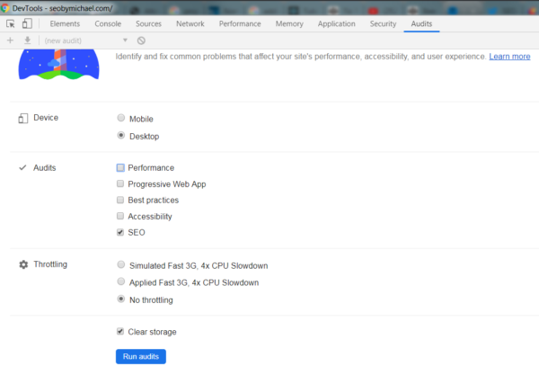 How To Run A Lighthouse Audit From Chrome Developer Tools Console ...